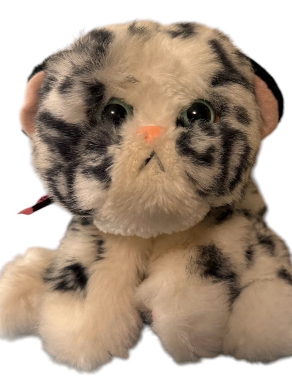 Vintage ~ 1993~ Tyco Kitty Kitty Jungle Kittens~Snow Leopard ~ Plush Toy